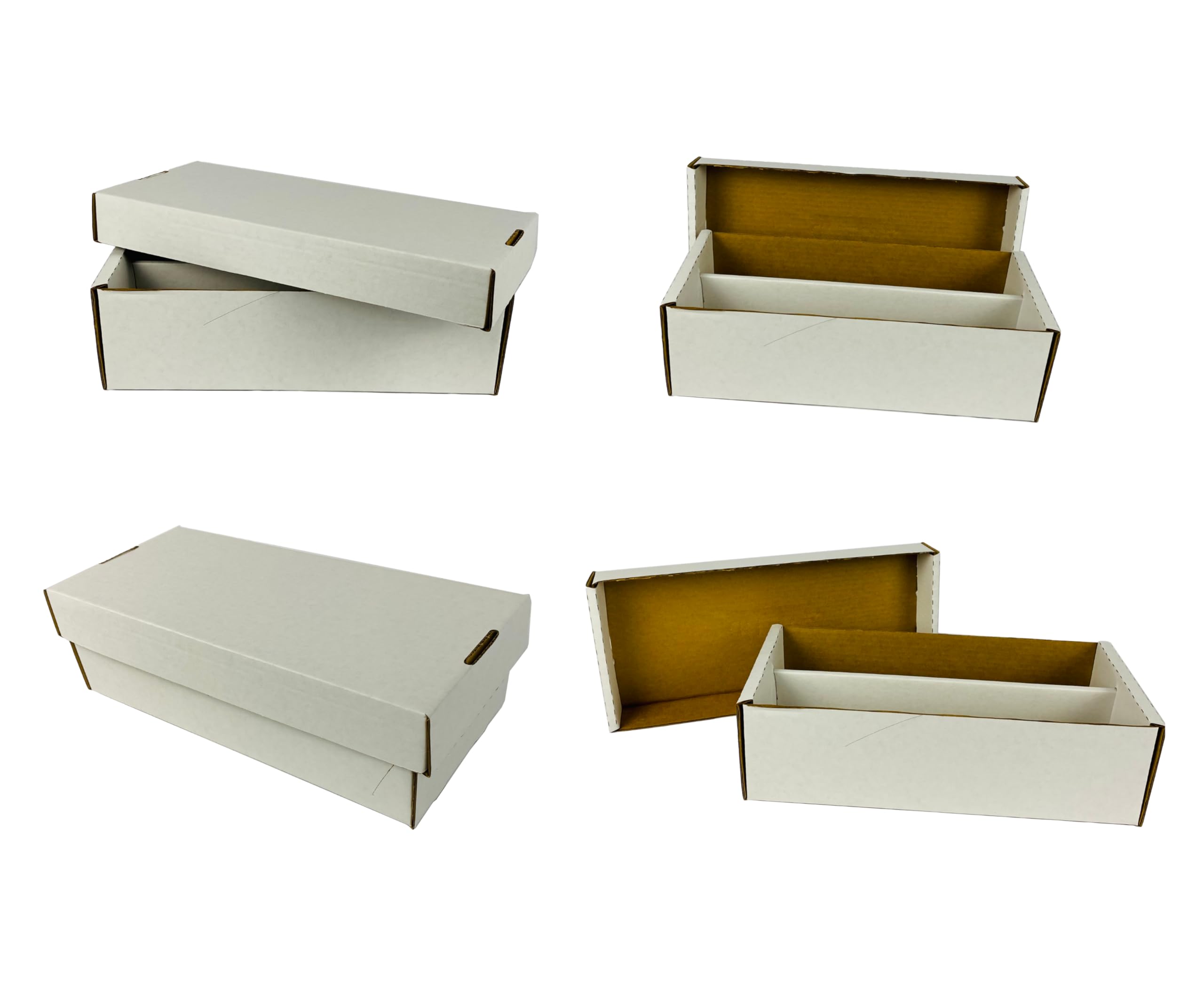 10-Pack Shoe Storage Boxes (1600 Count) - Durable Cardboard Storage Box for Sports & Trading Cards - Perfect for Baseball, Football, Basketball, Hockey, NASCAR, Gaming Cards & Collectibles - Ideal for Card Collectors, Organizers & Display Storage