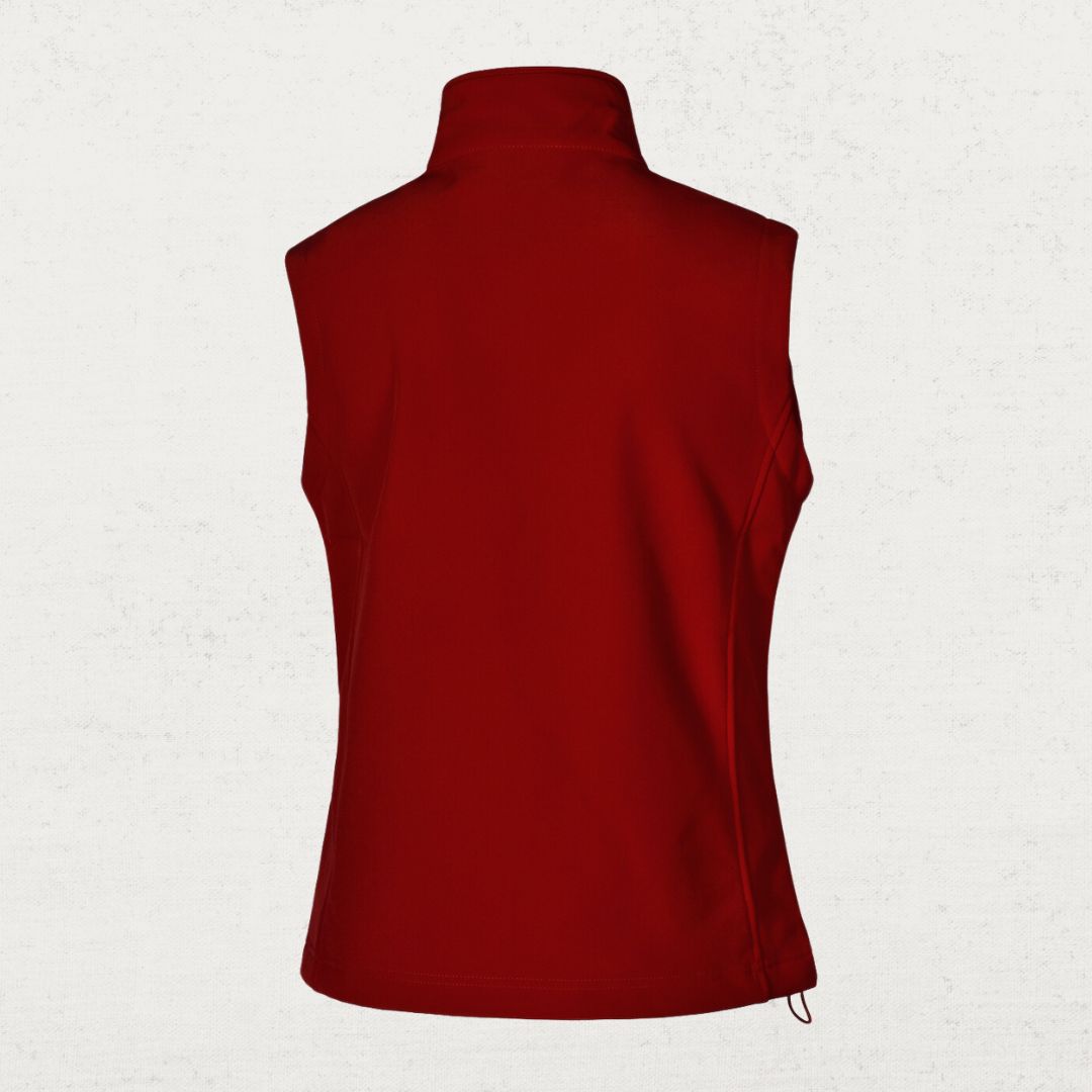 Women's Lightweight Softshell Vest - Black | Windproof & Water-Resistant for Outdoor Activities, Hiking & Running