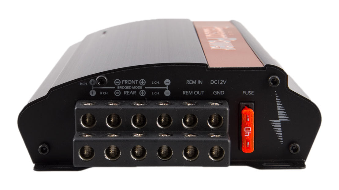 Precision Power i520.4 iON Series Class D Full Range Car Amplifier - 800W 4-Channel Car Audio Amp for Cars, Trucks & SUVs | Perfect for Upgrading Factory Sound Systems & Enhancing Bass Performance