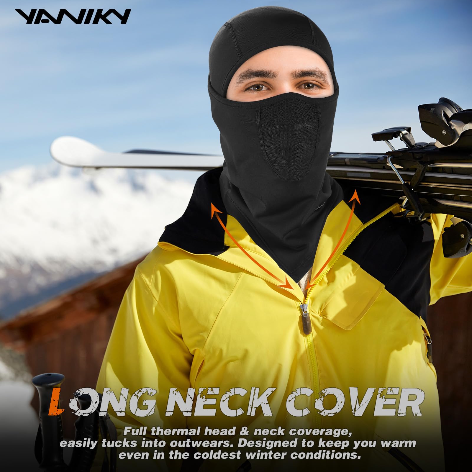 Breathable Winter Balaclava Ski Mask for Men & Women - Windproof Thermal Fleece Face Cover for Cold Weather - Perfect for Skiing, Snowboarding, Motorcycling & Outdoor Winter Activities