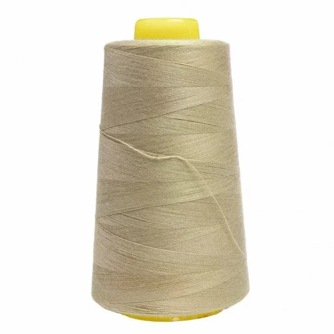 Premium Overlock Thread - Dark Beige (5000m) for Sewing, Serging & Quilting | Professional Quality for Home & Commercial Use