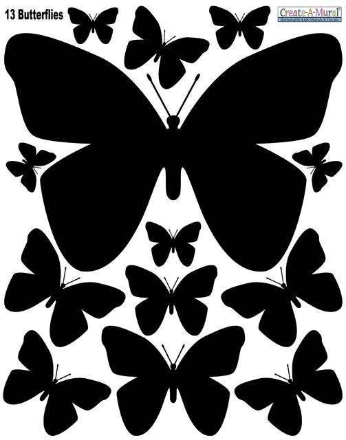 Black & White Butterfly Wall Decals - Removable Vinyl Stickers for Nursery, Bedroom, and Home Decor - Perfect for Kids Room, Living Room, and Office Wall Art
