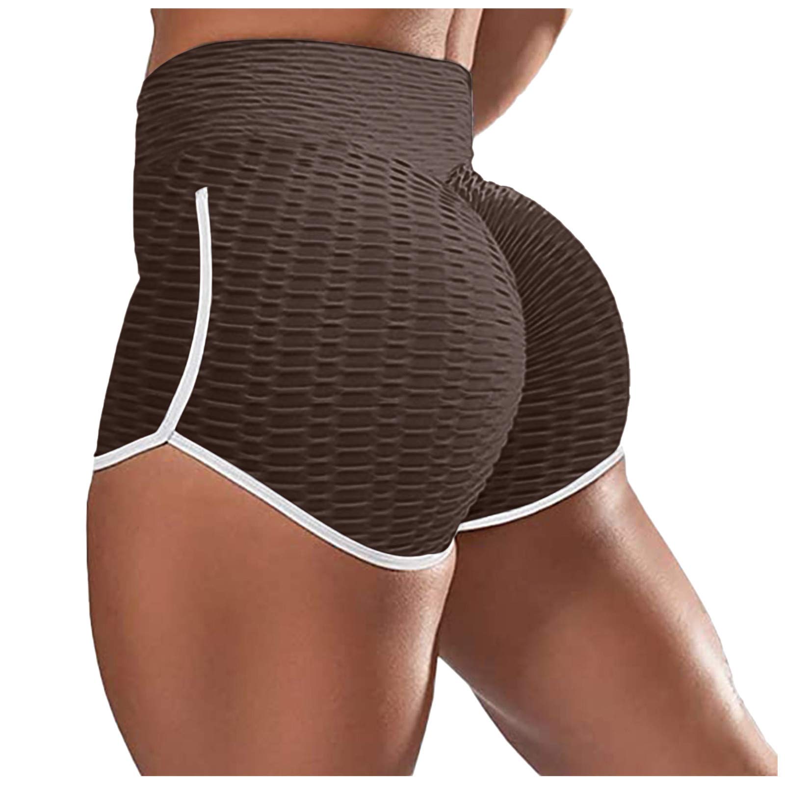 Women's High Waist Yoga Shorts - Booty Lifting Workout Shorts for Summer & Gym