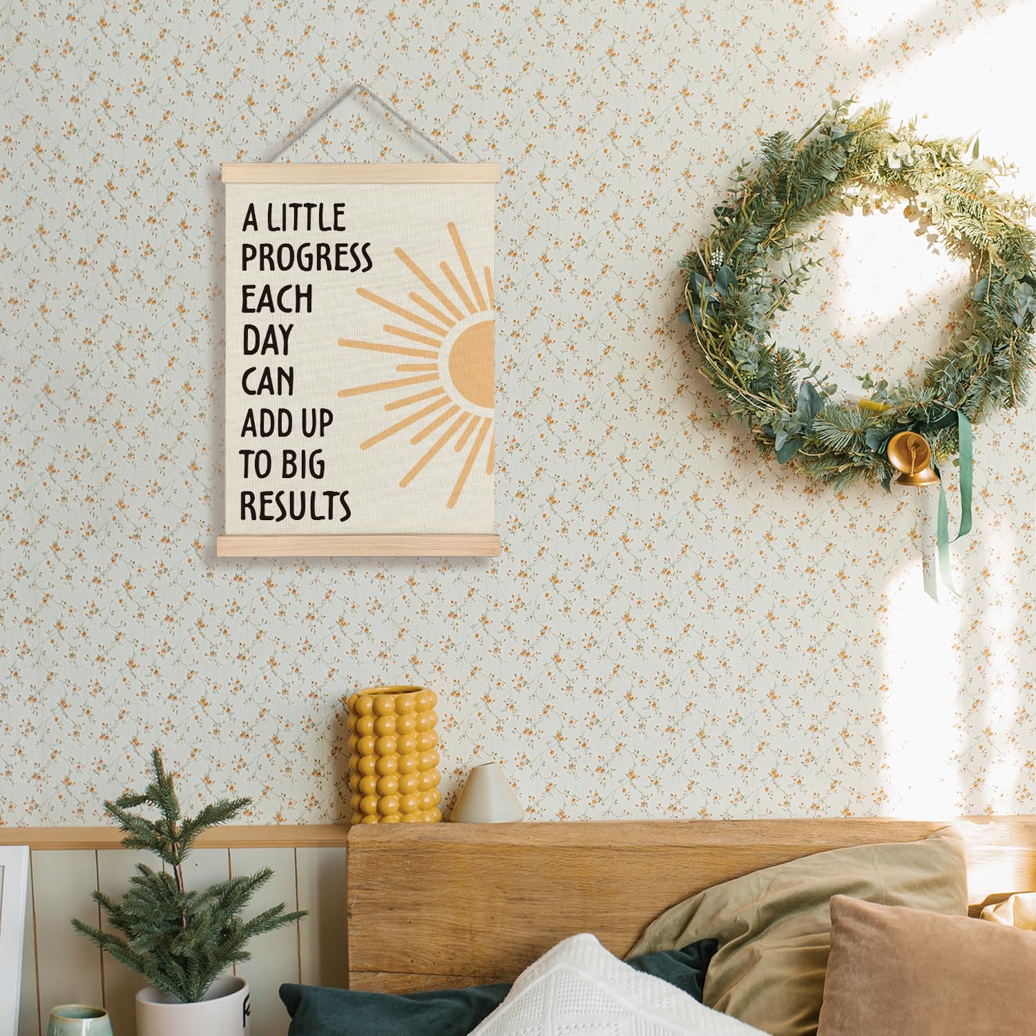 Supwhd Motivational Wall Art - Inspirational Quotes Office Decor for Home & Classroom, 12x16 Inch Positive Affirmations Poster - Perfect for Boosting Productivity & Encouragement in Workspaces
