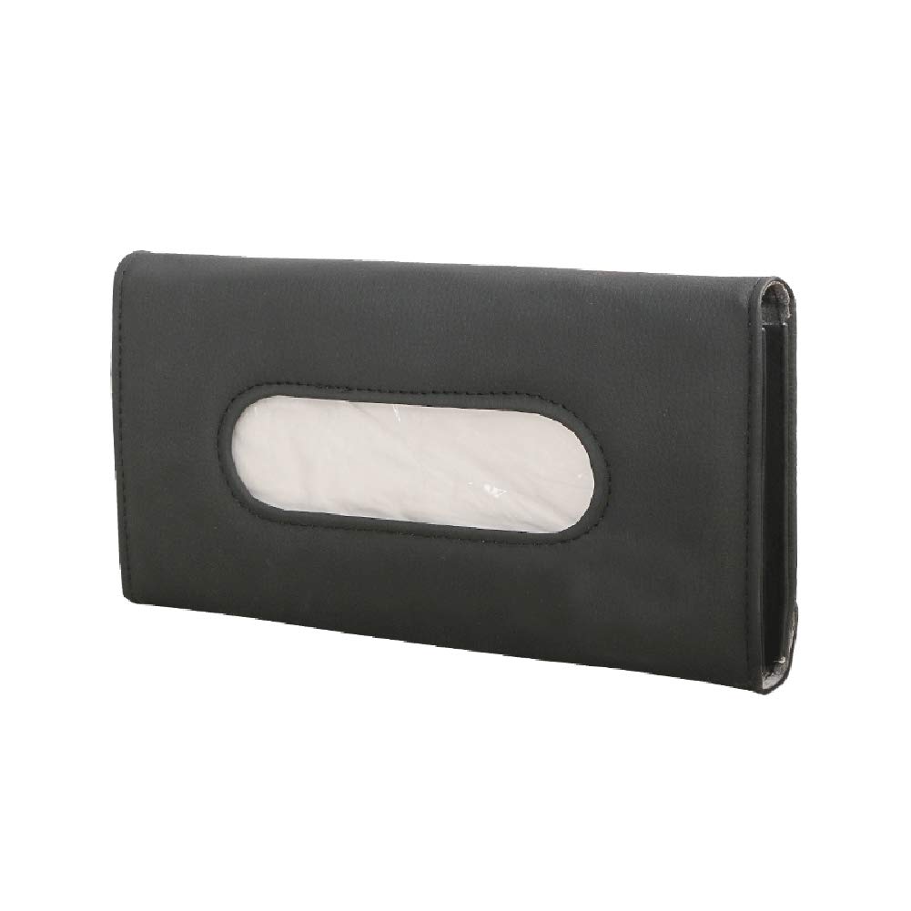 Premium PU Leather Car Visor Tissue Holder - Sun Visor Napkin Dispenser for Backseat & Vehicle Organization - Perfect for Road Trips, Commuting & Family Travel Accessories