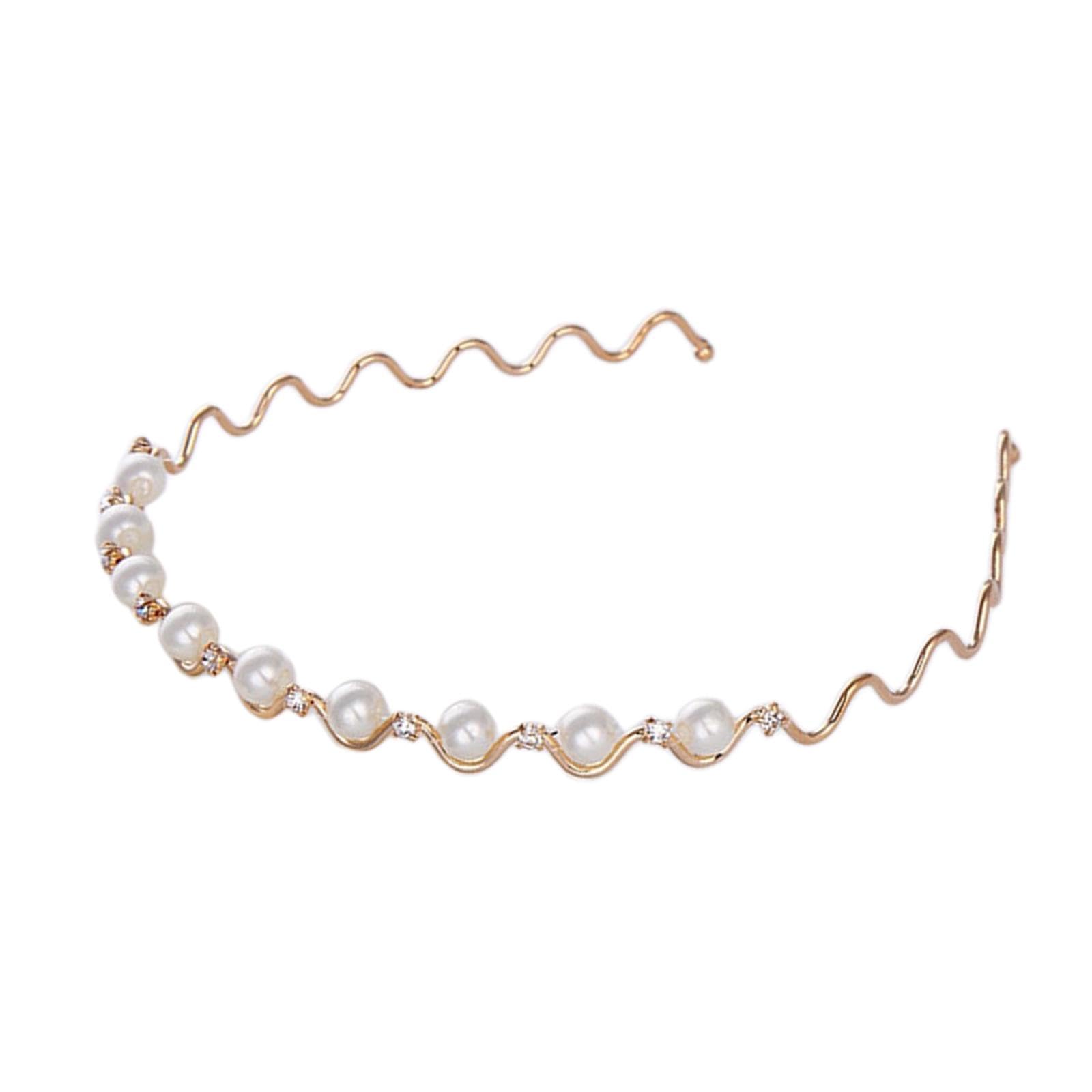 Rockible Gold Hair Hoop Headband for Women - Valentine's Day Gift & Daily Wear Accessory - Perfect for Parties, Weddings, and Everyday Fashion