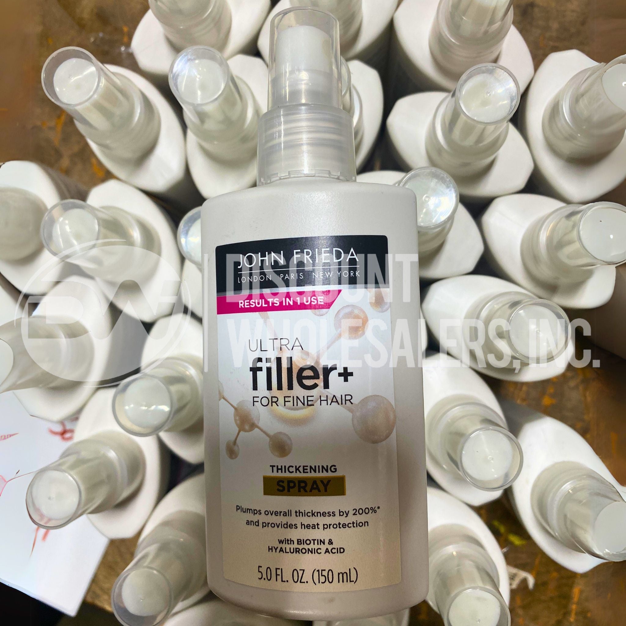 John Frieda Ultra Filler+ Thickening Spray for Fine Hair - Volumizing Hair Treatment for Thin Hair - 5 Fl Oz (35 Pcs Lot) - Perfect for Daily Styling & Salon-Quality Results at Home