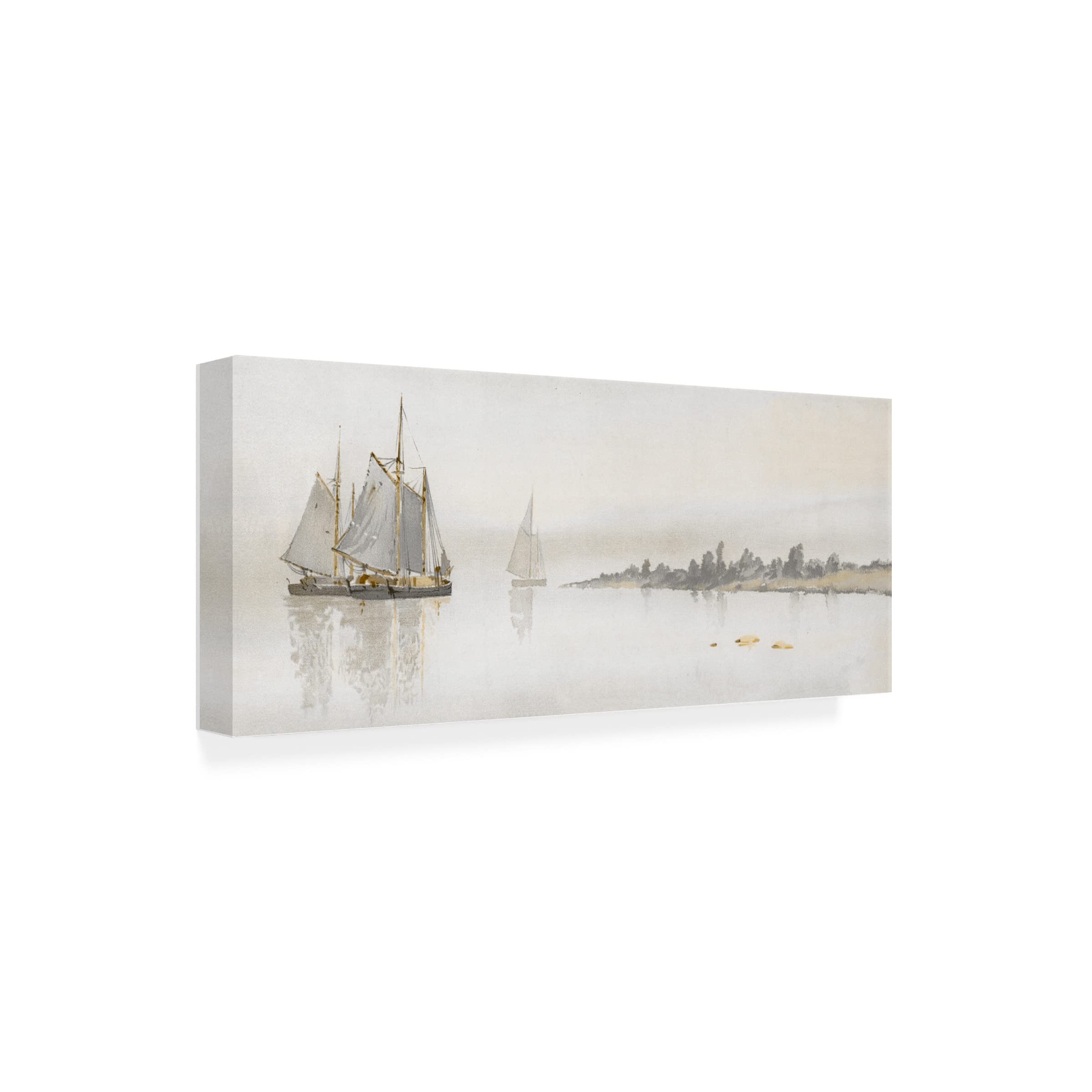 Stellar Design Studio 'Mystic Sail II' Canvas Wall Art Print - Modern Ocean Wave Painting for Living Room, Bedroom & Office Decor