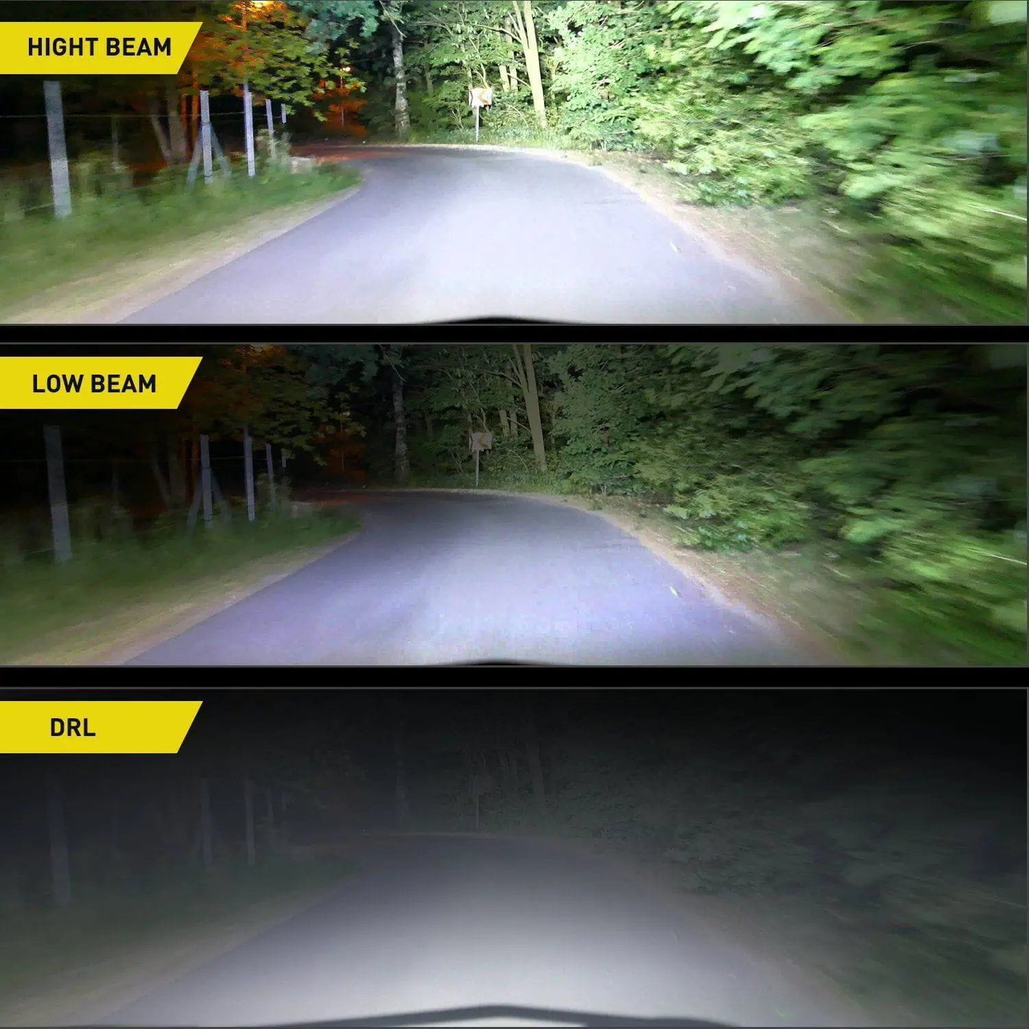 45W Hi/Low Beam LED Headlights - 7x6 & 5x7 Sealed Beam Replacement - Perfect for Off-Road, Trucks & Classic Cars