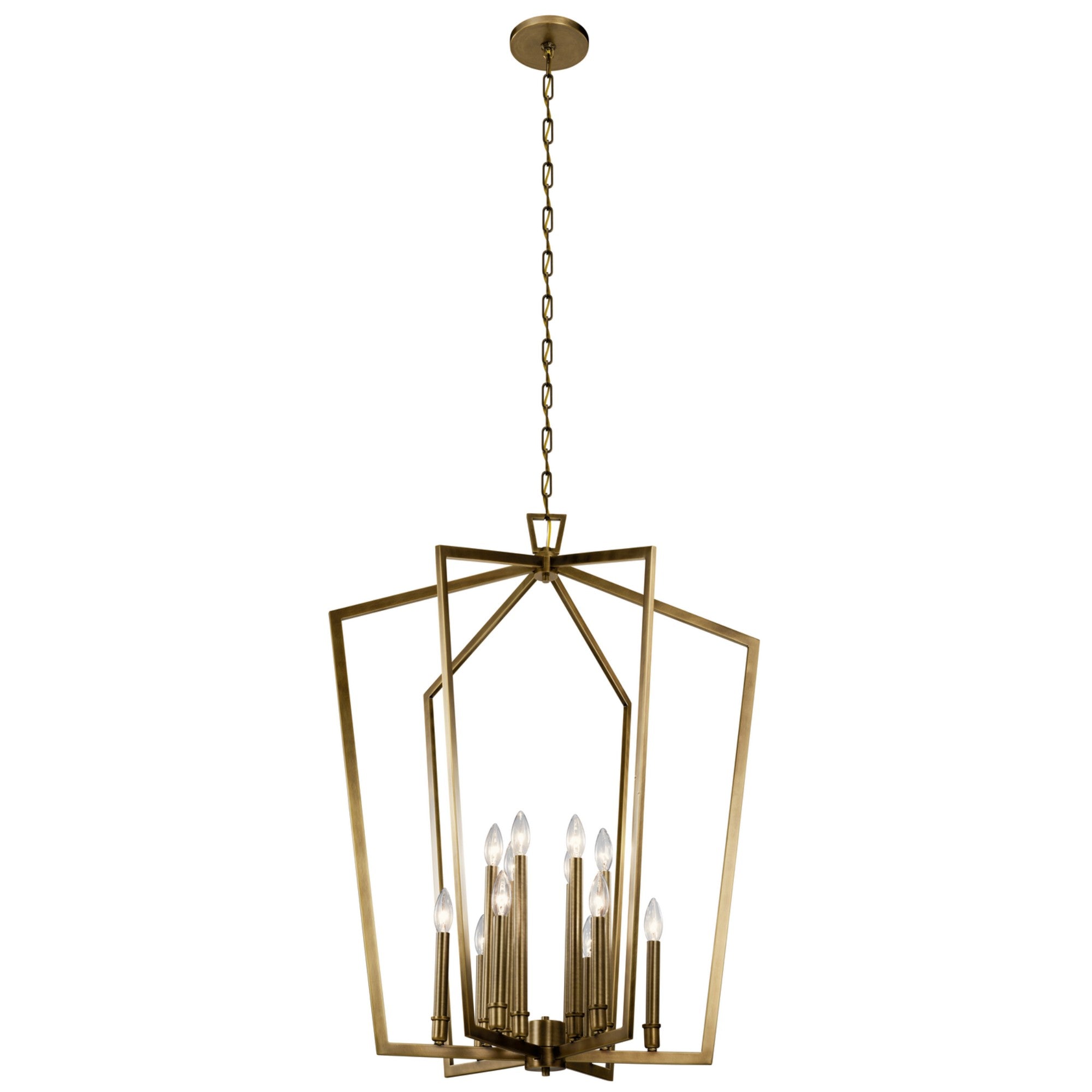 Abbotswell Single Tier Crystal Chandelier - Elegant Dining Room Lighting Fixture for Home Decor | Perfect for Living Room, Bedroom, or Entryway