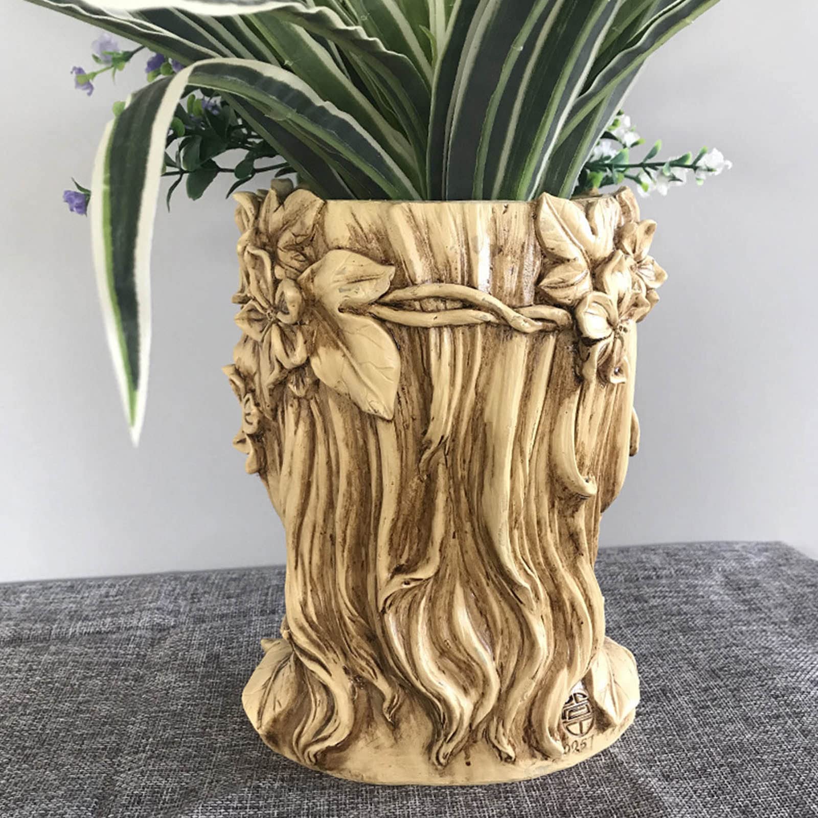 Goddess Head Flower Pot Resin Mold - Succulent Plant Pot Silicone Mold for Gypsum, Cement & Concrete - DIY Clay Molds for Home Decor, Garden & Wedding Centerpieces