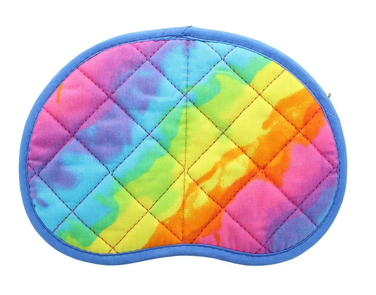 Eco-Friendly Hippie Oven Mitt & Hot Pad Set - Heat Resistant Kitchen Gloves for Baking, Cooking, Grilling - Bohemian Style Home Decor for Hippie Kitchen