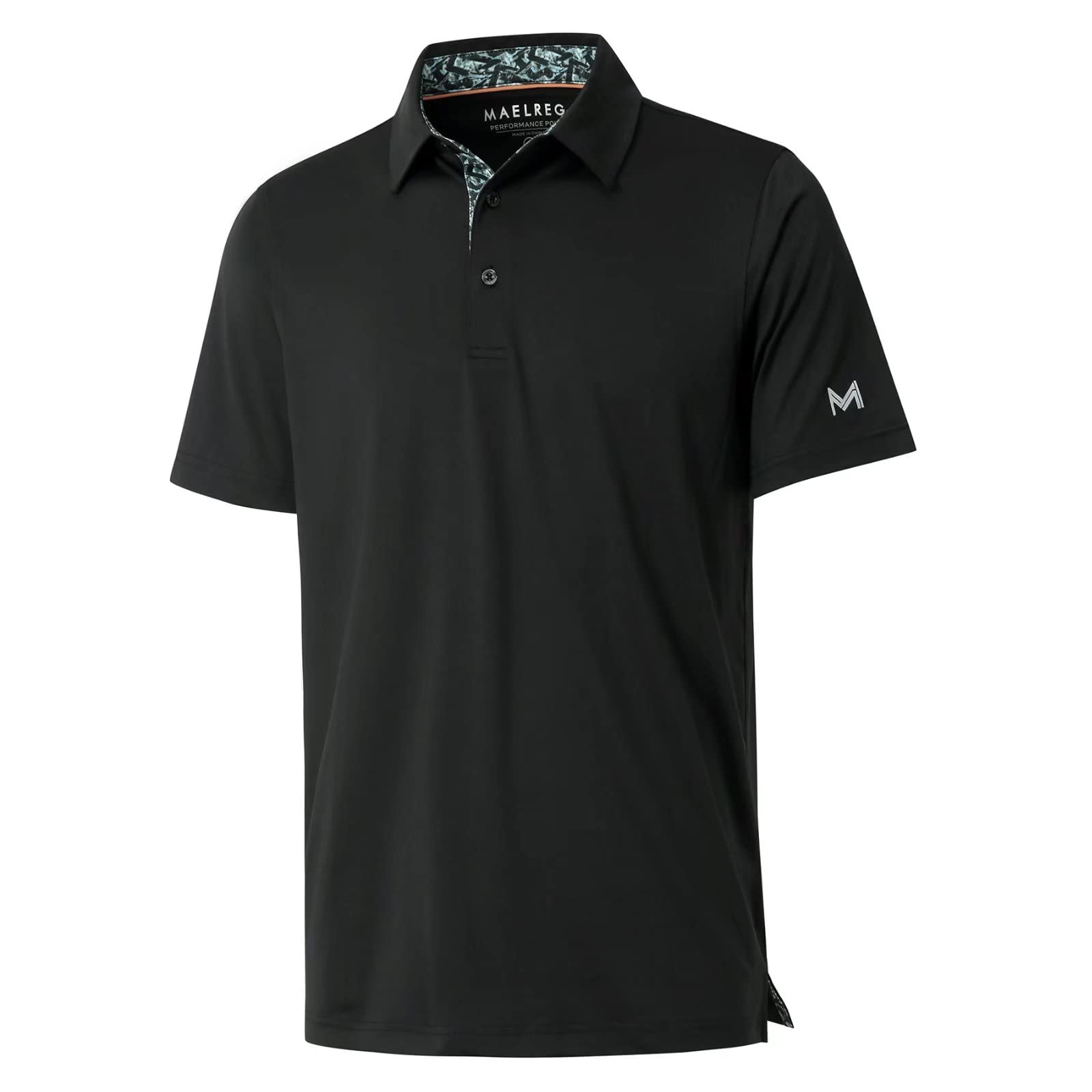 Men's Short Sleeve Polo Shirts - Moisture Wicking Performance Golf Shirts, Breathable Dry Fit Casual Solid Color Collared Shirts for Work, Golf & Everyday Wear