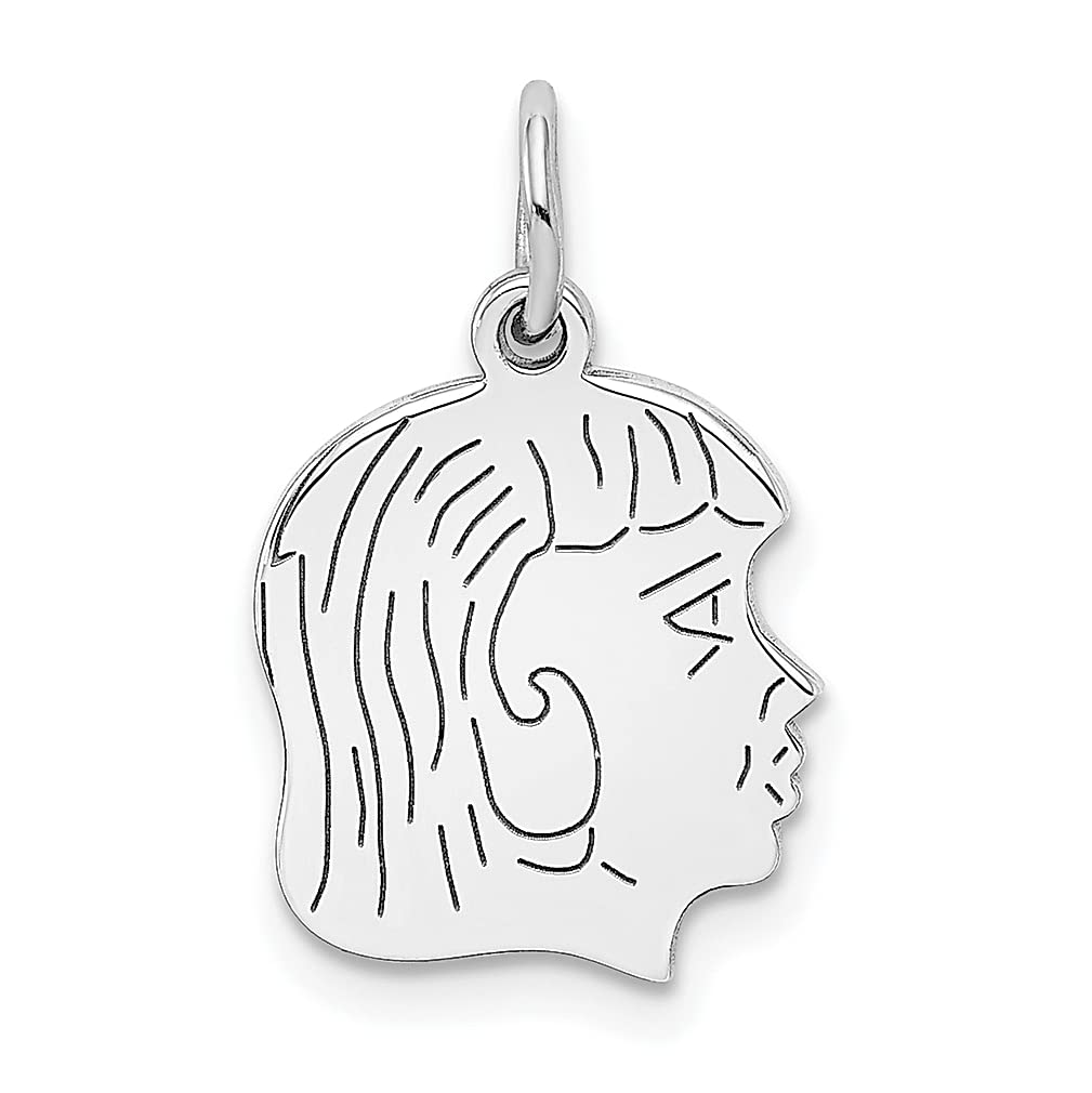 Sterling Silver Rhodium Plated Engravable Disc Charm Necklace for Women - Personalized Baby Boy & Girl Pendant - Elegant Fashion Jewelry Gift for Her - Perfect for Birthdays, Anniversaries & Special Occasions