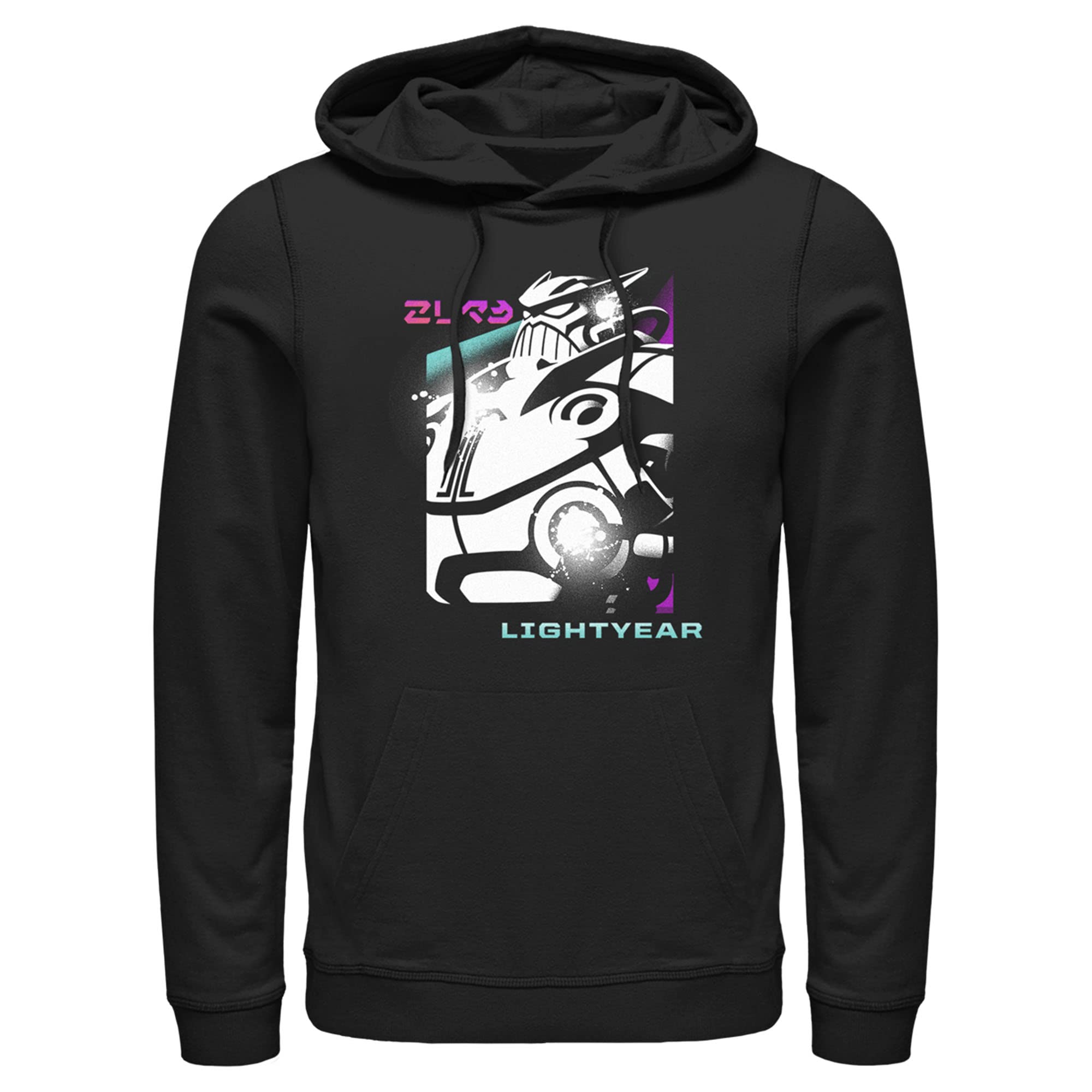 Disney Lightyear Zurg Spray Men's Pullover Hoodie - Soft & Comfortable Cotton Blend for Casual Wear, Cosplay & Movie Nights