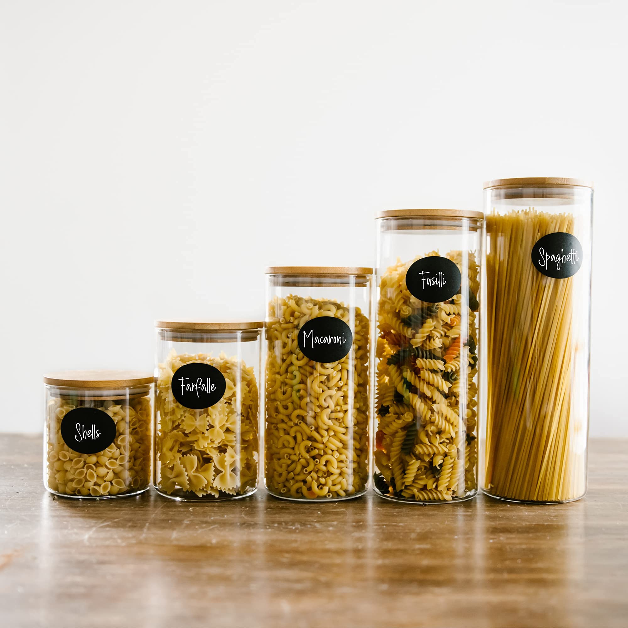 96 Pack Chalkboard Labels for Storage Bins & Jars - Removable Chalkboard Stickers with Chalk Marker - Organize Containers, Pantry, Spice Jars & Glass Bottles - Perfect for Home, Office & Classroom Organization