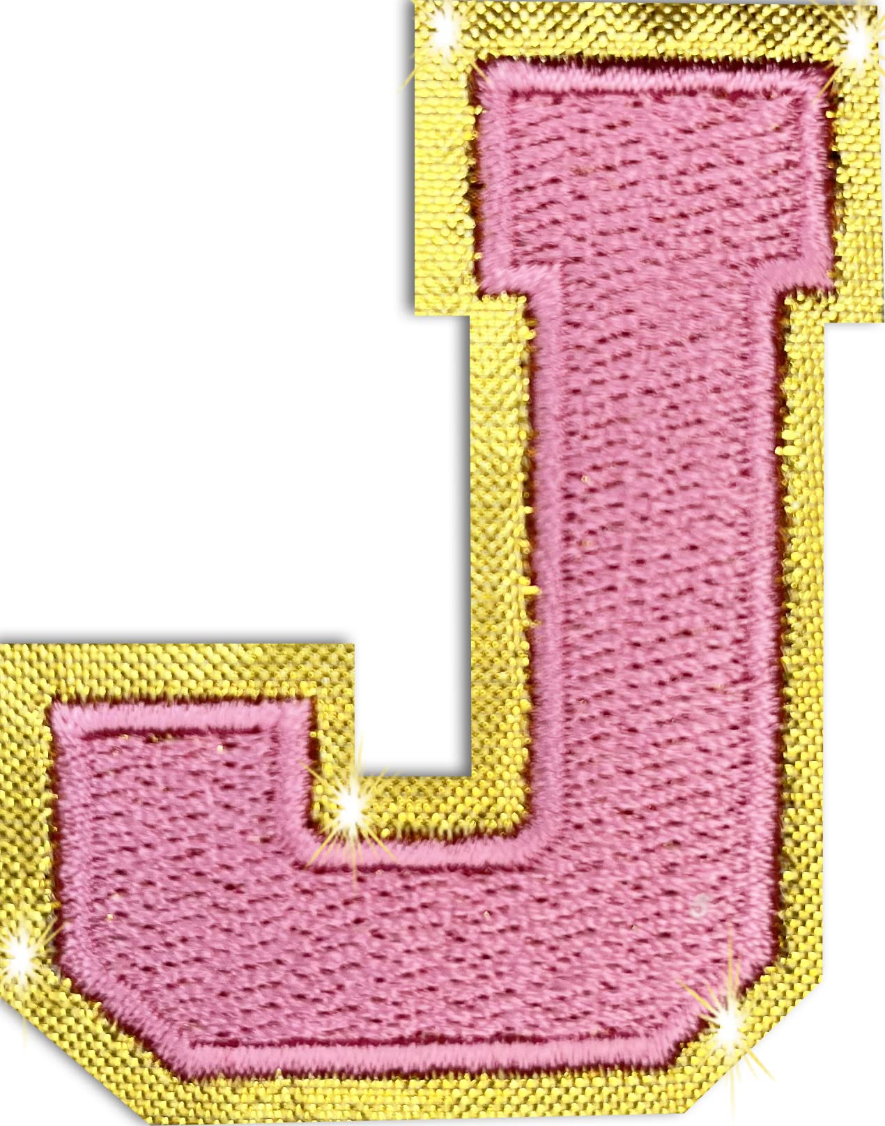 Premium Iron On Patches - Pink Letter J (3 Pack) - 1.9 Inch Embroidered Alphabet Patches A-Z for DIY Clothing, Bags & Hats - Washable & Durable Sew-On Appliques for Customization & Repair