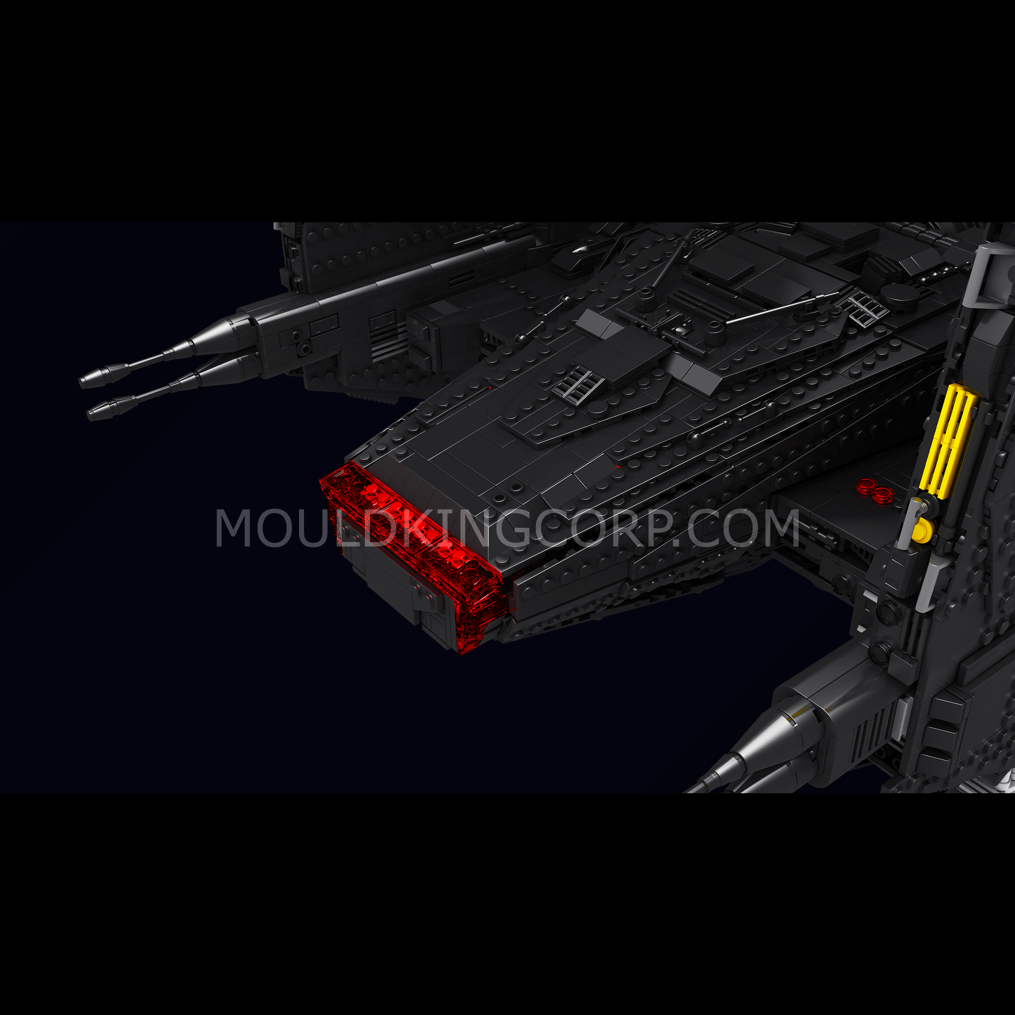 Mould King 21011 Upsilon Command Shuttle Building Set - 6,860 Piece Star Wars Inspired Model Kit for Adults & Teens | Space Adventure Collection & Display