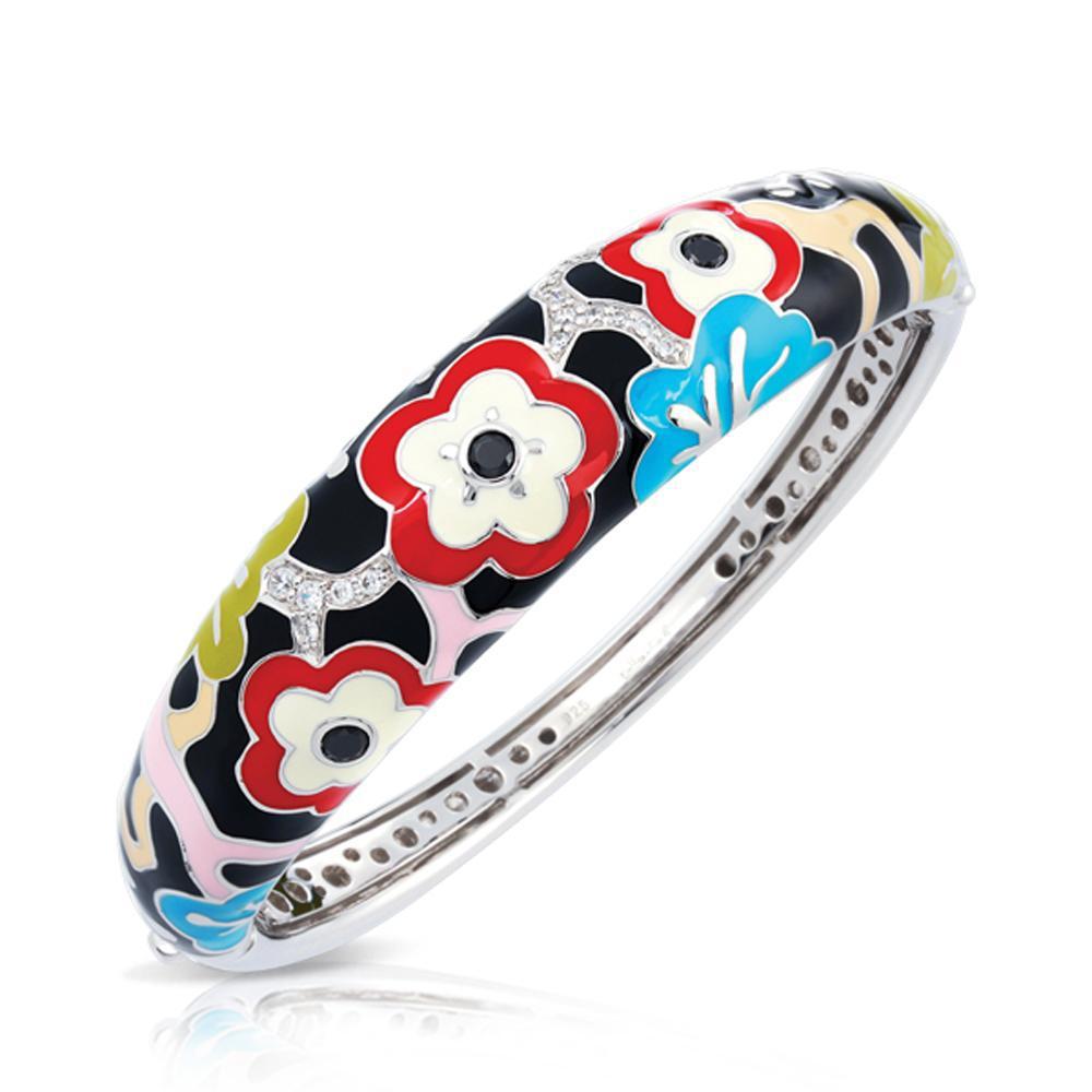 Cherry Blossom Bangle Bracelet for Women - Elegant Floral Jewelry Gift for Spring & Summer Fashion | Perfect for Weddings, Parties & Everyday Wear