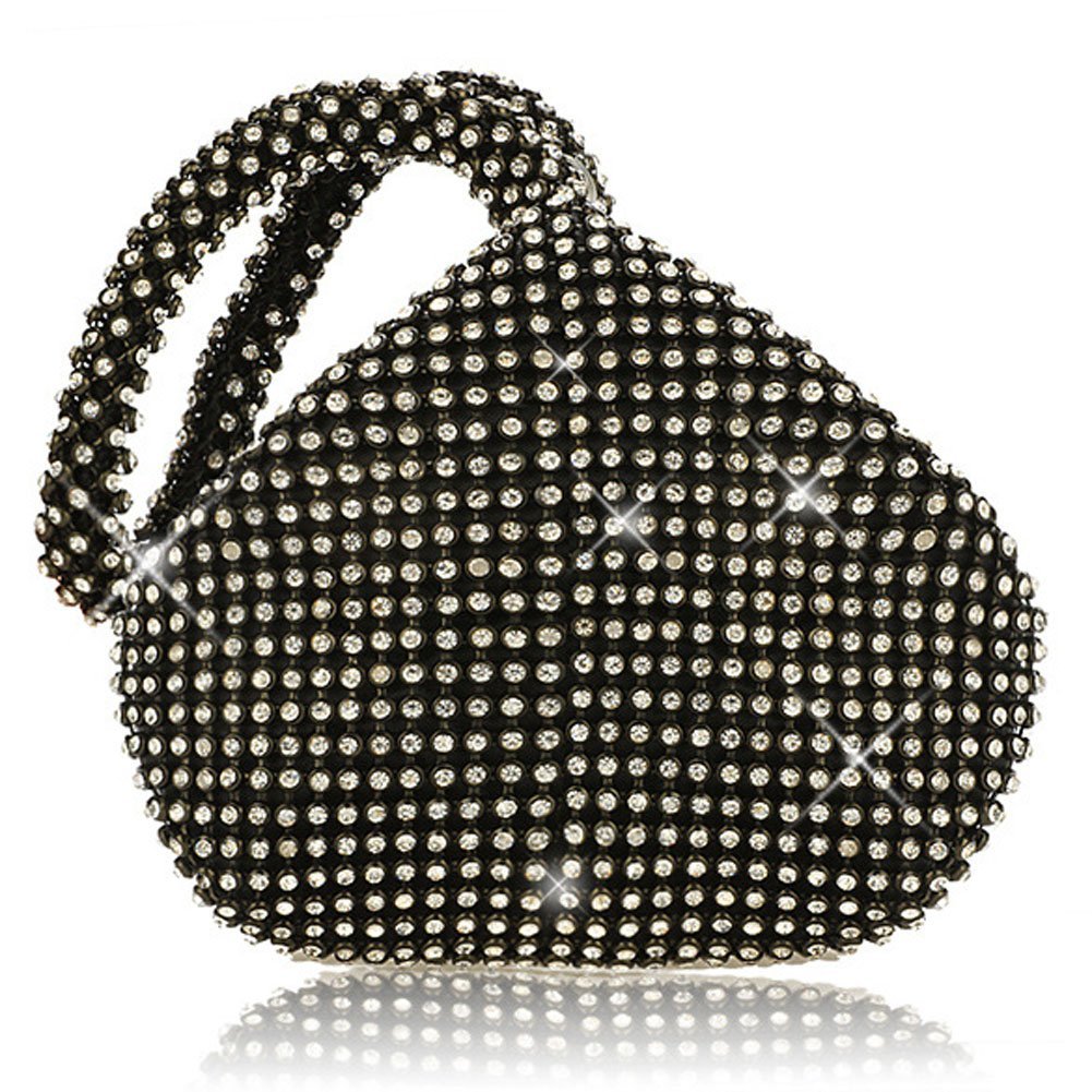 TOPCHANCES Women's Rhinestone Evening Clutch Purse - Sparkling Triangle Bling Handbag for Party, Wedding & Prom - Elegant Small Clutch Bag for Women & Girls