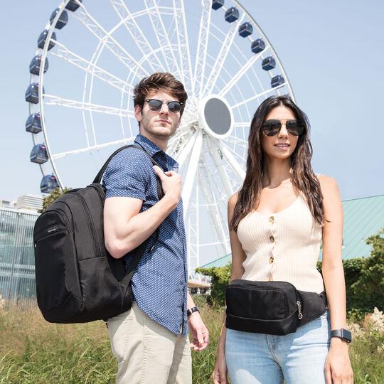 Travelon Anti-Theft Classic Large Backpack for Women & Men - Secure Travel Backpack with RFID Blocking & Lockable Zippers - Perfect for Commuting, Business Trips & Vacation Travel