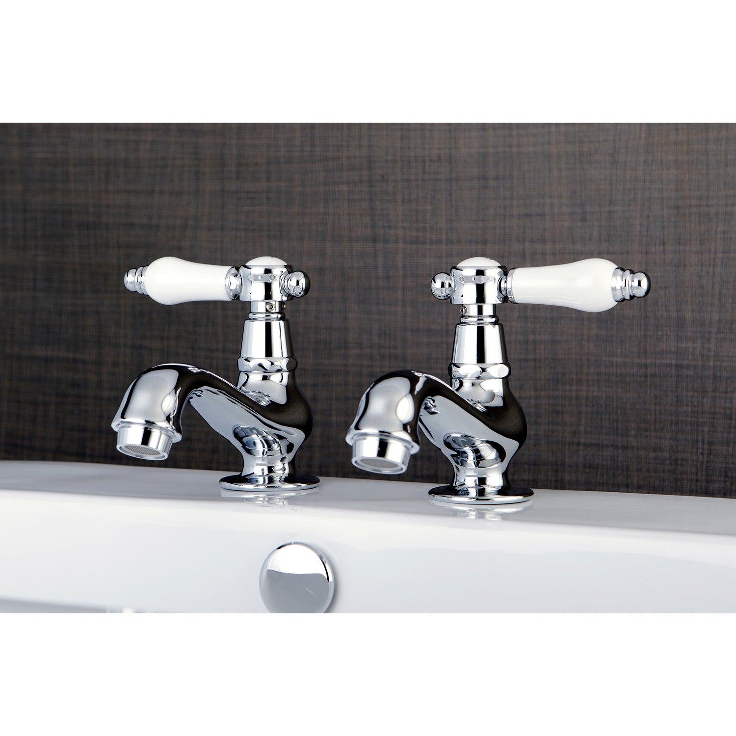Bel Air KS1101BPL Two Handle Deck Mount Bathroom Sink Faucet, Polished Chrome Finish - Perfect for Modern Bathrooms & Powder Rooms