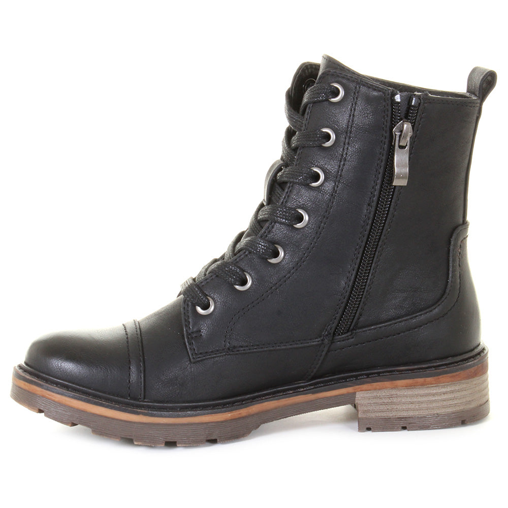 Wanderlust Leona Wide Fit Black Boots for Women - Comfortable Ankle Booties for Walking, Travel & Casual Outfits