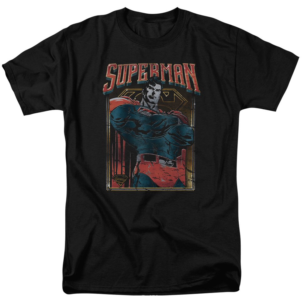 Superman Head Bang Graphic T-Shirt for Men - Size XL - Cool Superhero Tee for Casual Wear & Comic Con
