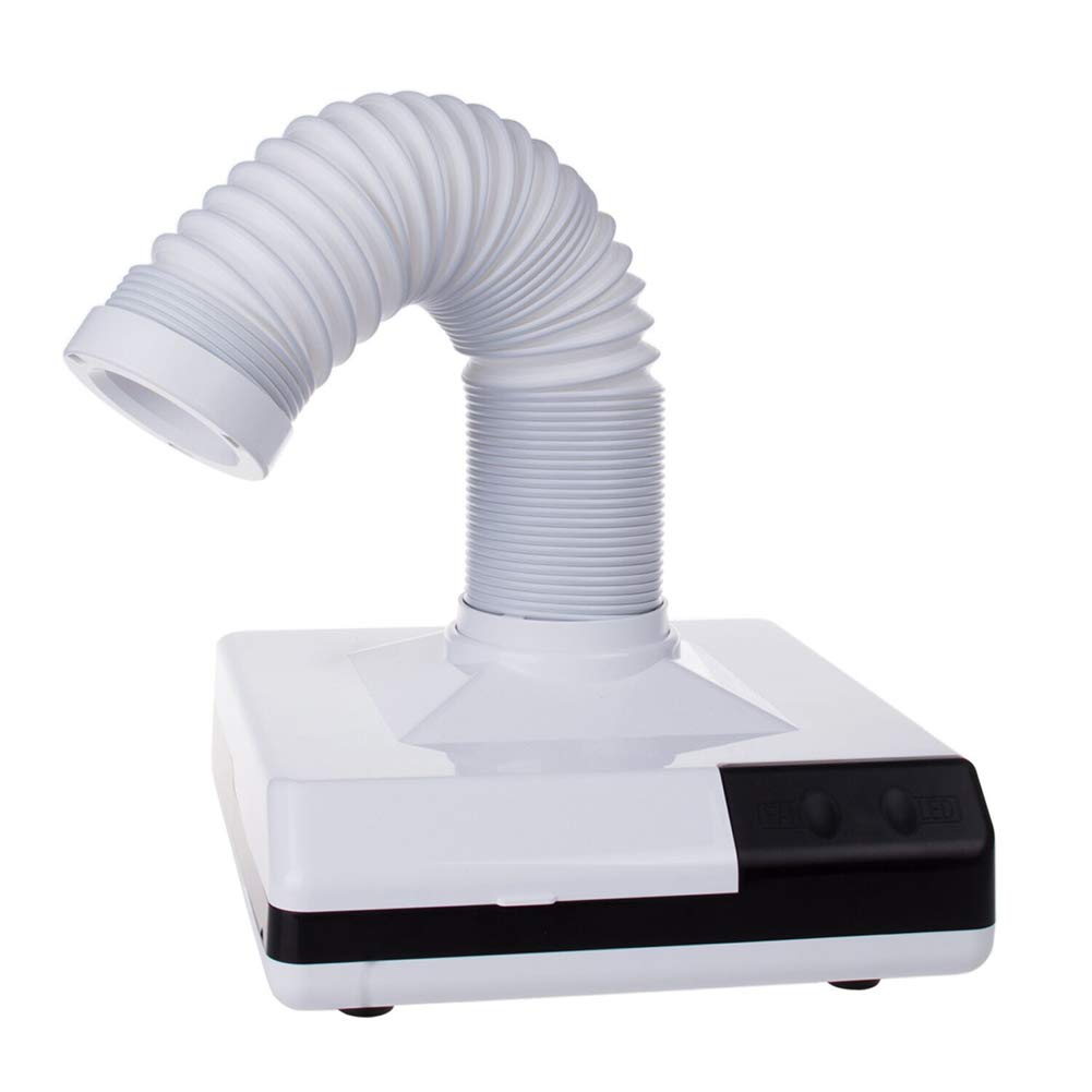 **Professional Nail Dust Collector & Vacuum Cleaner - Dual-Use Desktop Suction Cup for Nail Salons & Home Manicures (110V/220V, White) - Perfect for Nail Art, Acrylics & Gel Polish Removal**