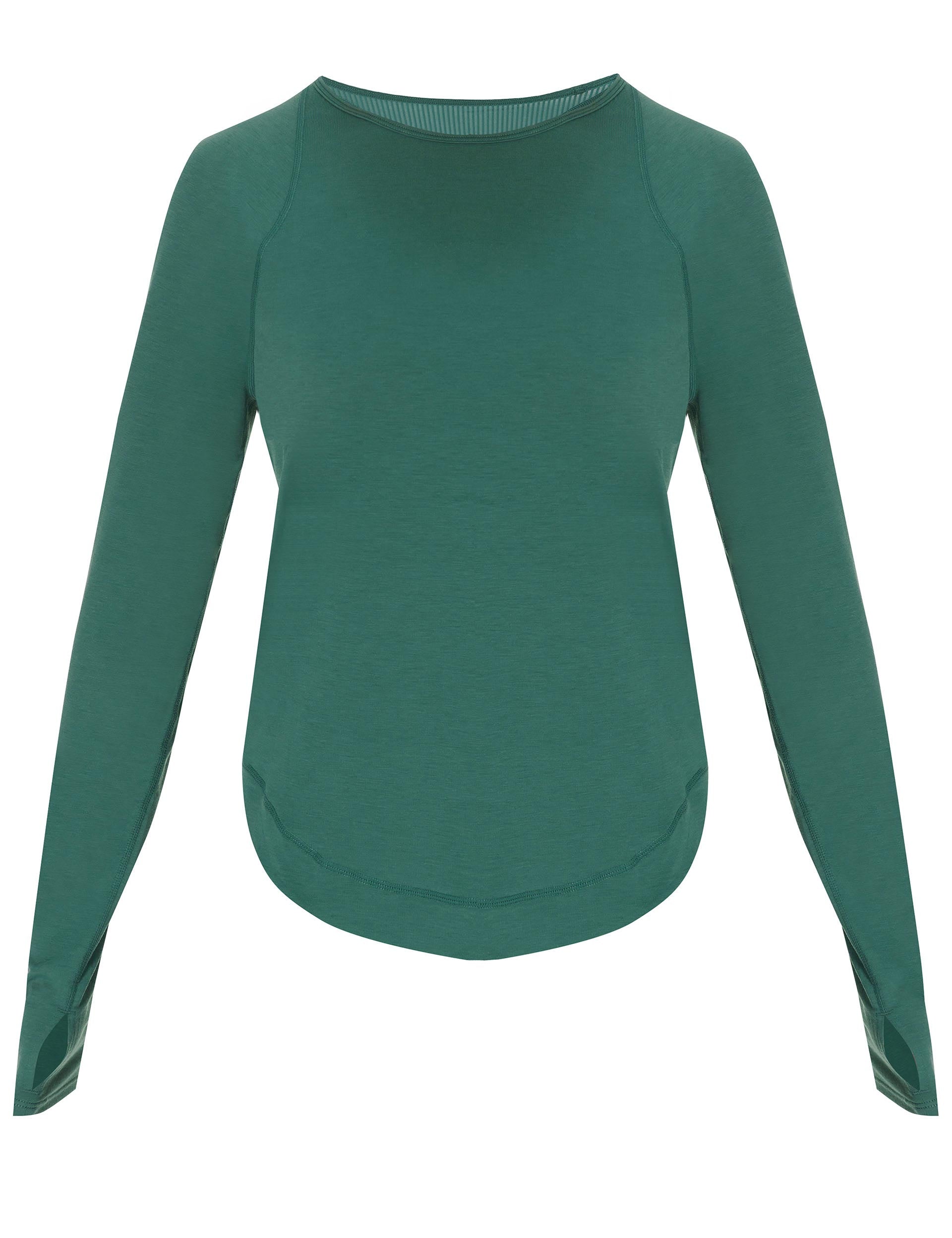 Breathe Easy Running Long Sleeve Top - Moisture Wicking Athletic Shirt for Men & Women in Glade Green - Perfect for Jogging, Gym Workouts & Outdoor Activities