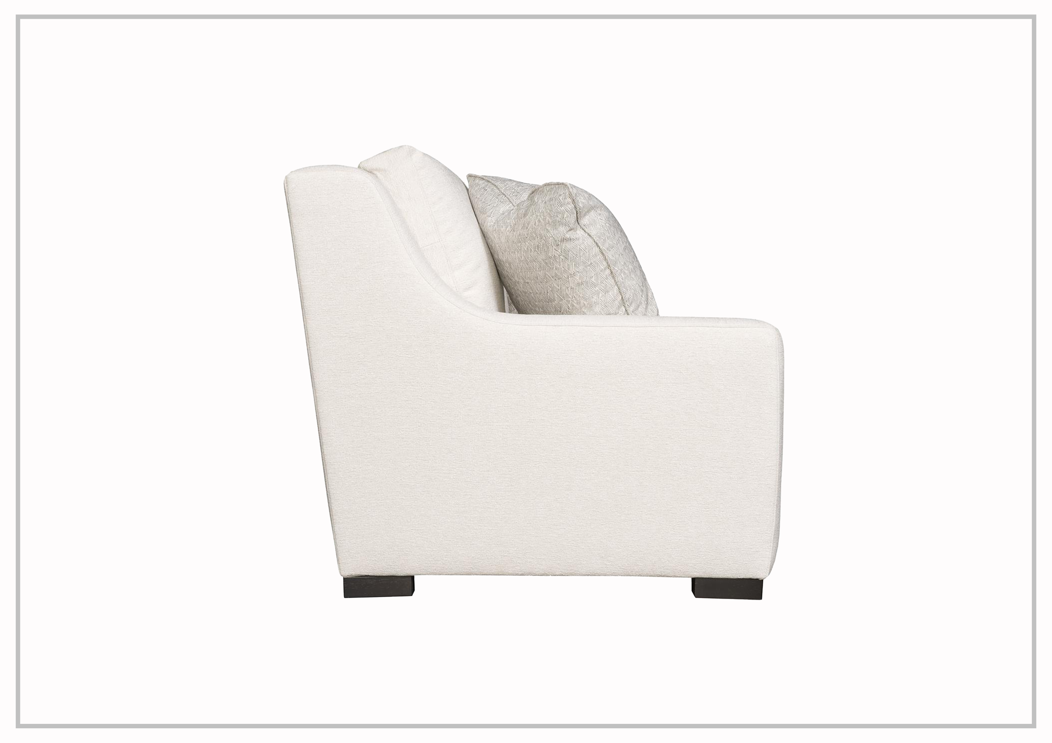 Bernhardt Germain Fabric Loveseat with Spring Down Cushions - Comfortable Small Sofa for Living Room, Bedroom & Apartment - Perfect for Relaxing, Reading & Entertaining Guests