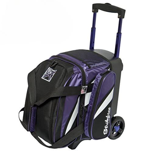 KR Cruiser Single Roller Bowling Bag - Black & Purple | Lightweight Durable Bowling Accessory for League Play & Practice | Perfect for Men & Women Bowlers