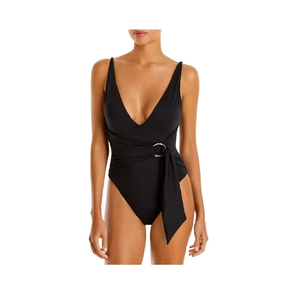 Niya Tie Waist One Piece Swimsuit for Women - Black - Size M | High Waisted Bathing Suit with Adjustable Straps | Perfect for Beach, Pool & Summer Vacations