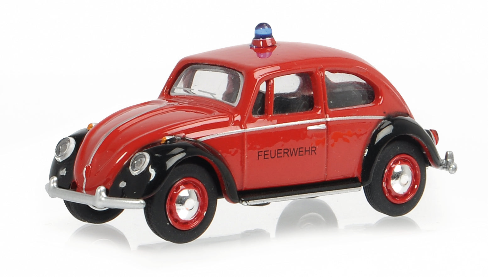 1/64 Scale Schuco Volkswagen Beetle Fire Brigade Diecast Model Car - Collectible Toy for Kids & Adults, Perfect for Display & Gifting