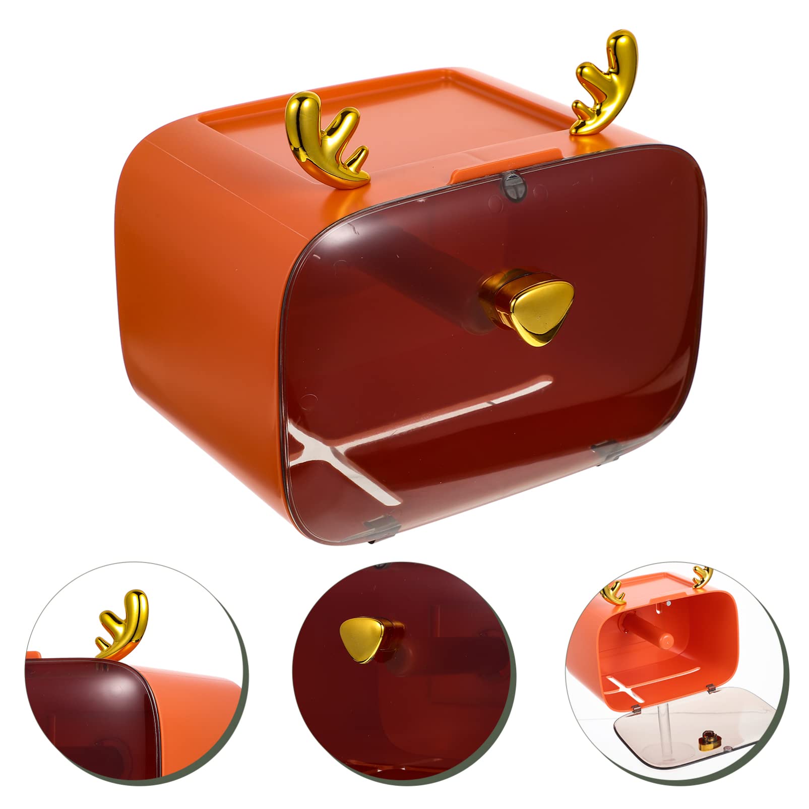 Gold Wall Mount Toilet Paper Holder & Paper Towel Dispenser - Elegant Roll Storage Rack for Bathroom, Kitchen, and Office Use