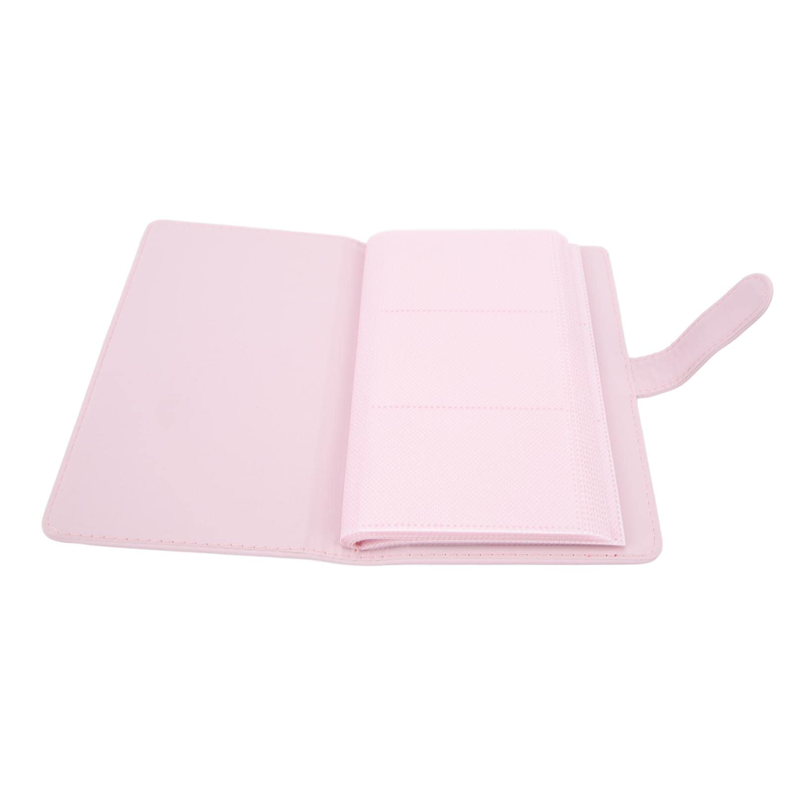 108-Pocket Mini Photo Album - 3 Inch PU Leather Business Card Holder, Fashionable & Multi-Purpose for Photos, Cards, Collectibles (Pink) - Perfect for Scrapbooking, Gift Giving & Organization