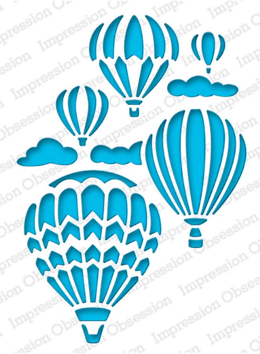 Serendipity Dies - Hot Air Balloons Reverse | Vintage Inspired Wall Art Decor for Living Room, Bedroom & Office
