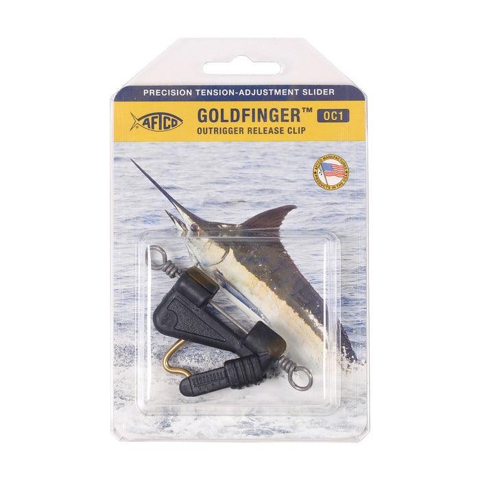 AFTCO Goldfinger Outrigger Release Clip - Heavy Duty Saltwater Fishing Clip for Trolling & Big Game Fishing - Perfect for Offshore, Deep Sea & Sportfishing Boats