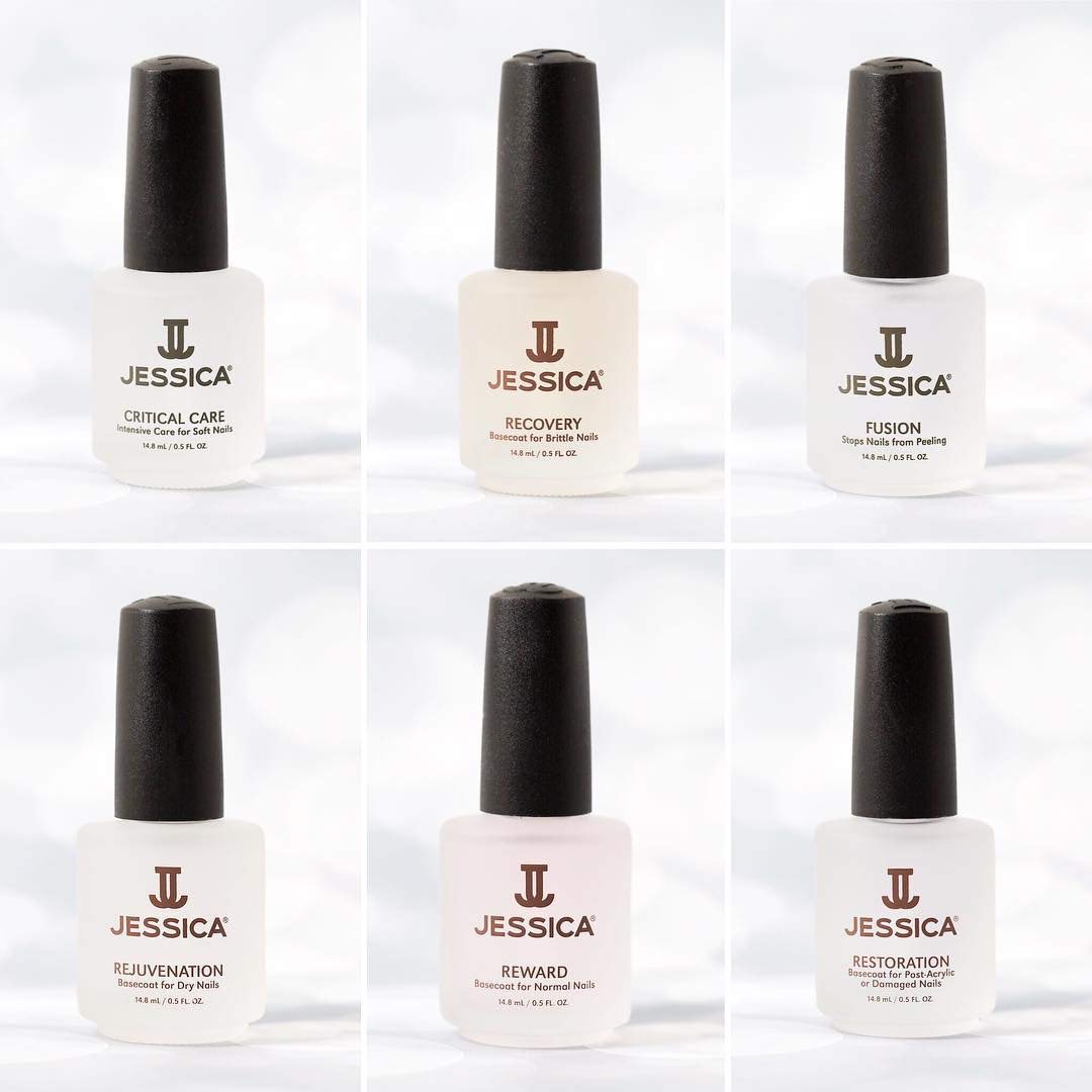 JESSICA Reward Nail Polish Base Coat - 14.8ml for Strong & Healthy Nails - Perfect for Manicures, Salon Use & At-Home Nail Care
