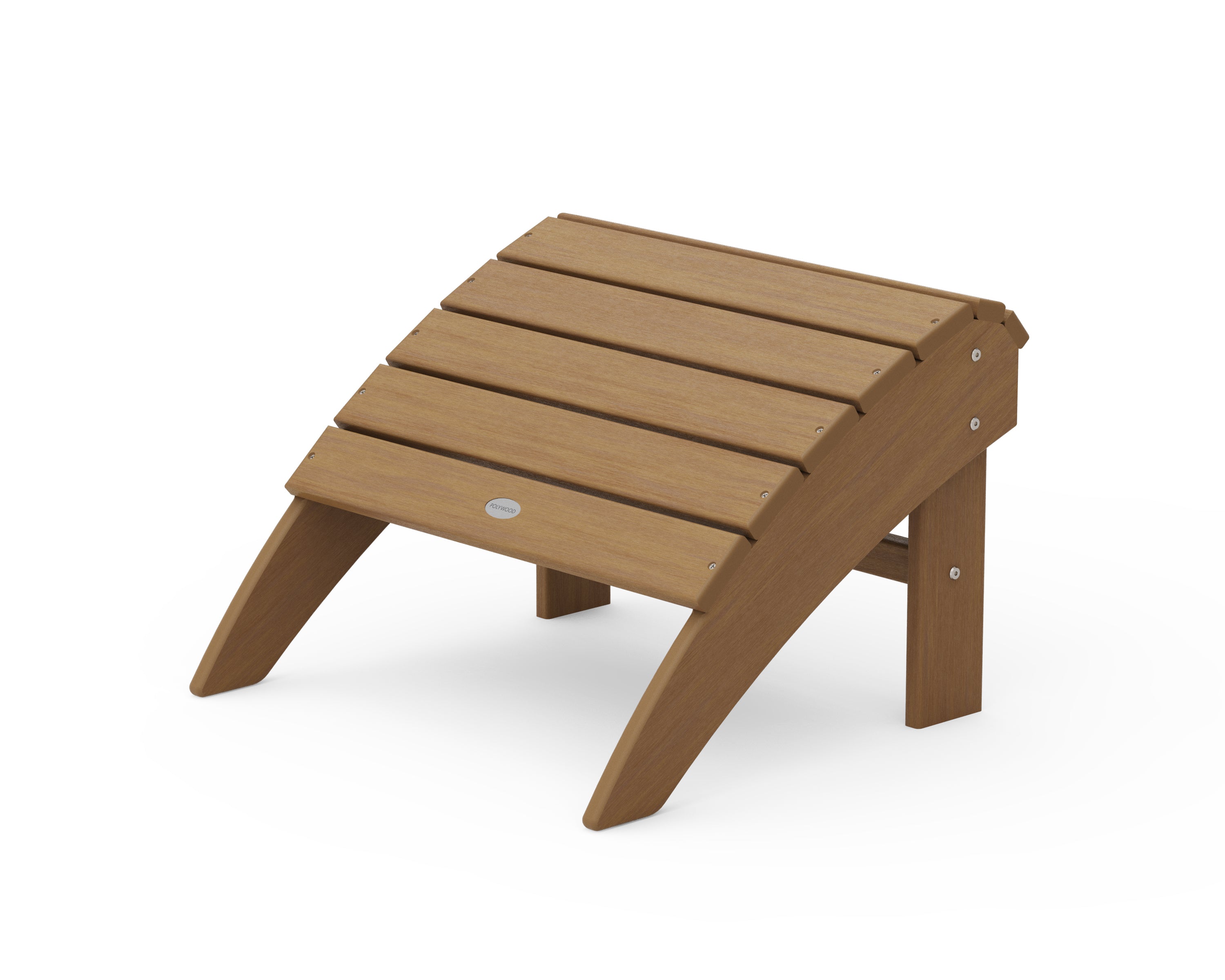 POLYWOOD Vineyard Curveback Adirondack Ottoman - Outdoor Patio Furniture, Weather-Resistant Poly Lumber, Perfect for Garden, Poolside & Backyard Relaxation
