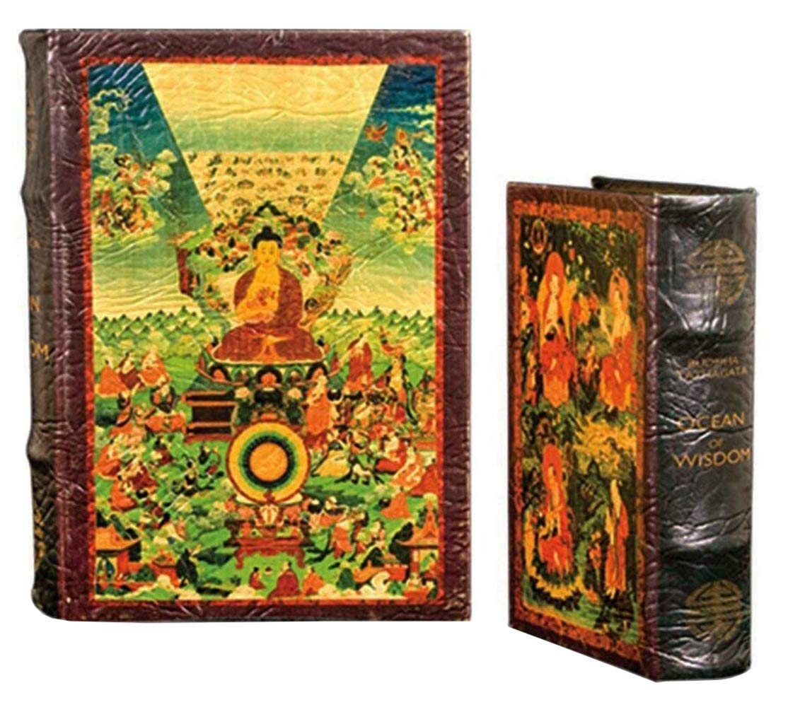 Buddha Art Book Box Set - Jewelry Keepsake Secret Box with Buddhism Inspired Design by Enchanted World of Boxes | Perfect for Meditation, Home Decor & Spiritual Gift Giving