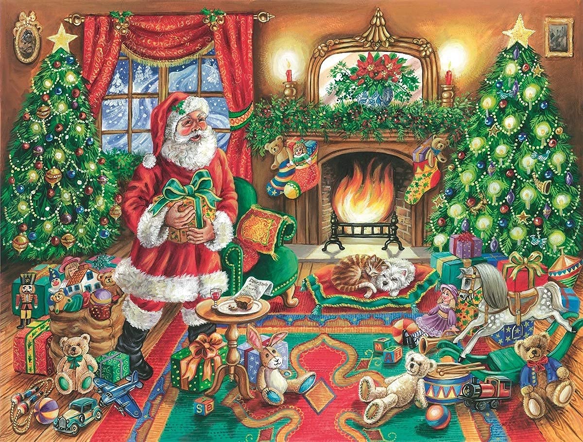 1000 Piece Jigsaw Puzzle - A Delivery from Father Christmas - Challenging Adult Christmas Puzzle - Festive Holiday Gift for Puzzle Lovers | Perfect for Family Game Night, Christmas Party Activities & Winter Relaxation