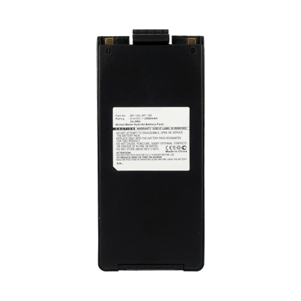 Synergy Digital 2-Way Radio Battery for Icom IC-F31GS - Ni-MH 9.6V 2500mAh High Capacity Replacement Battery (BP-196 Compatible) - Perfect for Security, Construction & Outdoor Communication