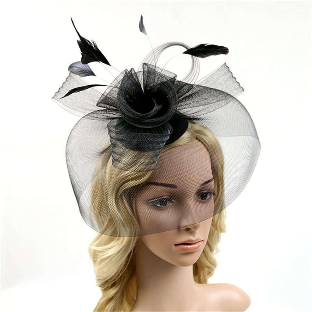 Elegant Women's Fascinator Headpiece Hair Clip - Bridal Tiara & Wedding Hair Band for Ladies Day Races, Parties & Special Occasions (Gold, One Size) | Perfect for Weddings, Garden Parties, Races & Formal Events