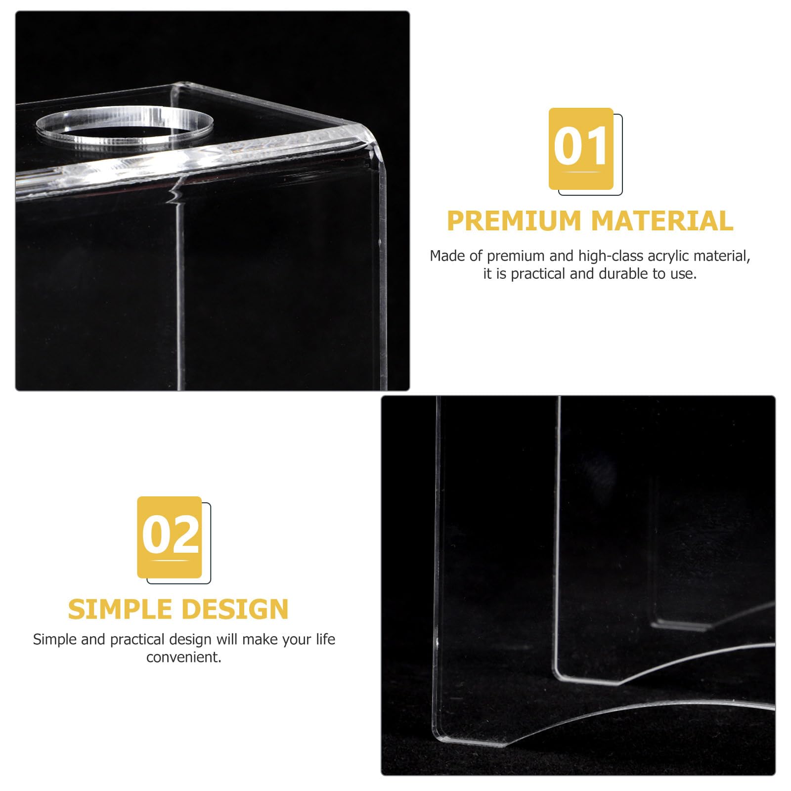 UPKOCH Clear Acrylic Ice Cream Cone Holder - 2 Hole Food Display Stand for Sushi Rolls, Desserts & Party Snacks - Perfect for Birthday, Wedding & Anniversary Celebrations (Kitchen & Buffet Serving Essential)