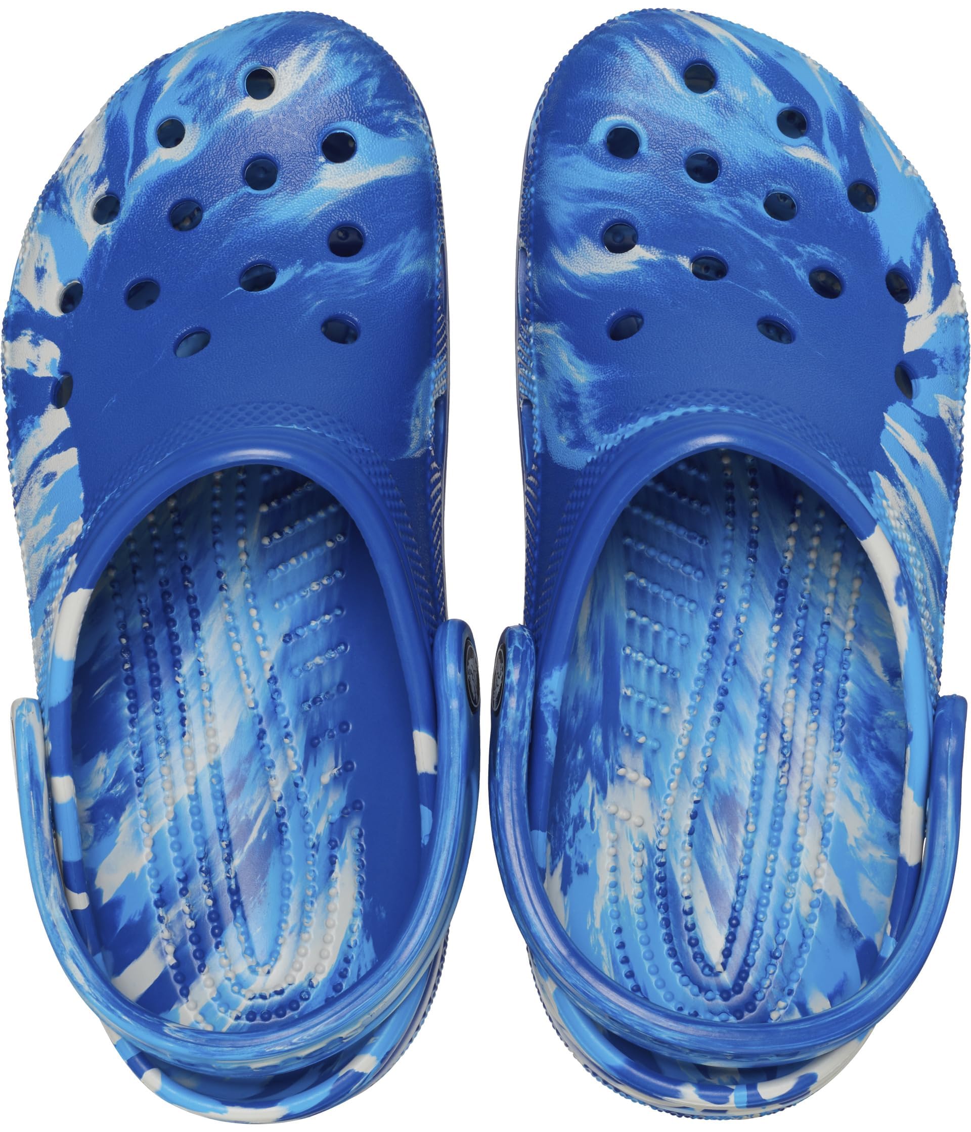 Crocs Unisex Classic Marbled Tie-Dye Clogs - Comfortable Slip-On Shoes for Men & Women - Perfect for Beach, Pool, Garden & Indoor Wear