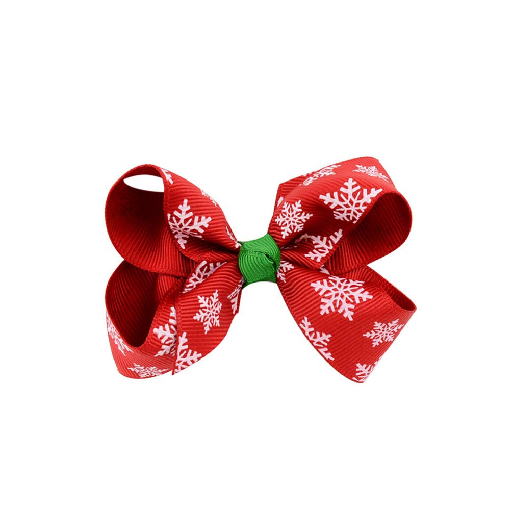 Bestoyard 12Pcs Christmas Hair Bows Clips for Girls - Cute Bowknot Hairpins & Hair Accessories Set for Baby Toddlers Kids (Mixed Styles) - Perfect for Holiday Parties, School Events & Photo Shoots