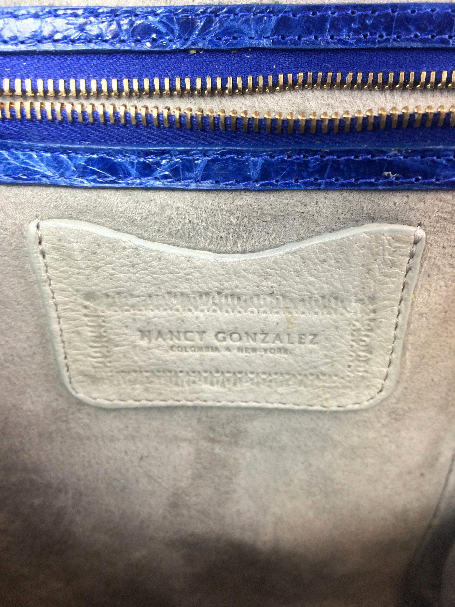 Nancy Gonzalez Wallis Medium Framed Crocodile Leather Tote Bag - Luxury Designer Handbag for Women, Perfect for Work, Travel & Everyday Use