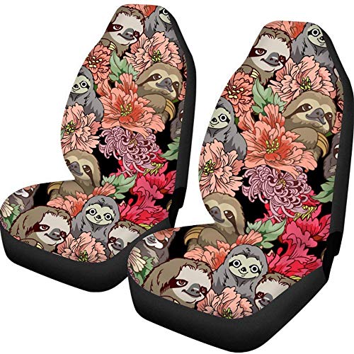 Retro Floral Sloth