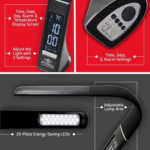 LED Desk Lamp with Eye Protection - Adjustable Multi-Angle Screen Light for Office, Study & Reading - Perfect for Home, Office & Dorm Room Lighting